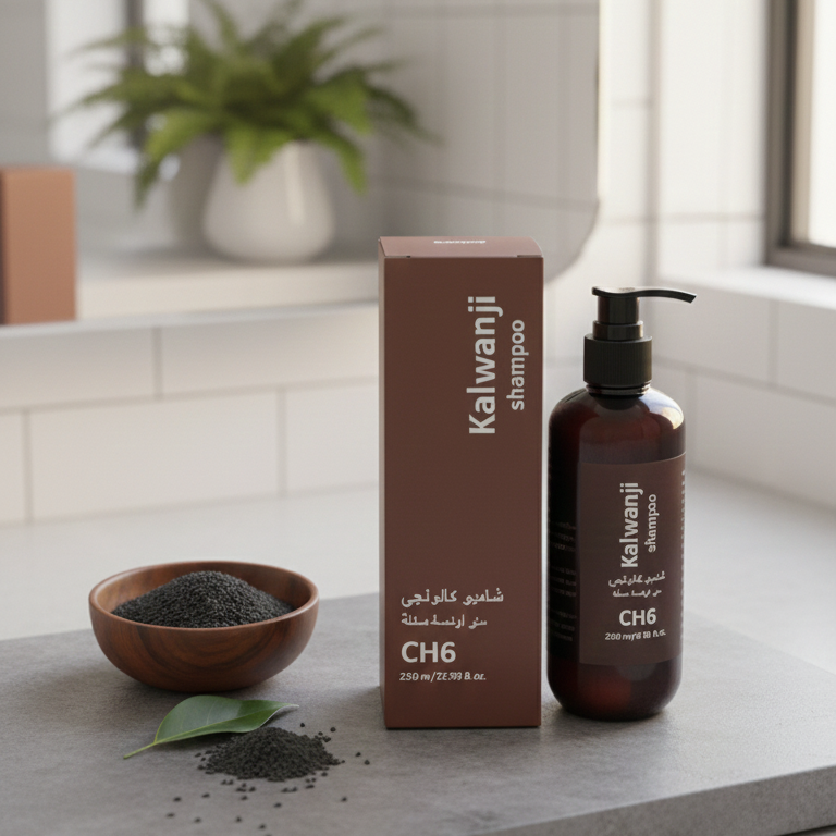 Kalwanji CH6 Herbal Shampoo – Black Seed Extract Nourishing Hair Cleanser (250ml)