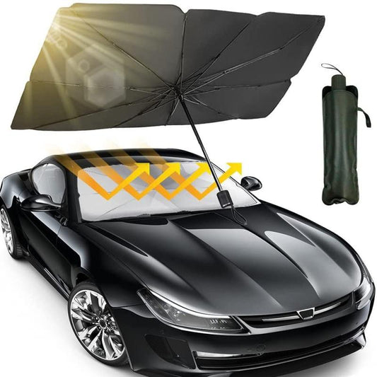 Car Sun Shade Umbrella – Foldable Windshield Sun Protector