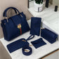 6 Pieces Handbag Set | Stylish Women’s Bags | Shoulder, Tote, Crossbody & Wallet Combo