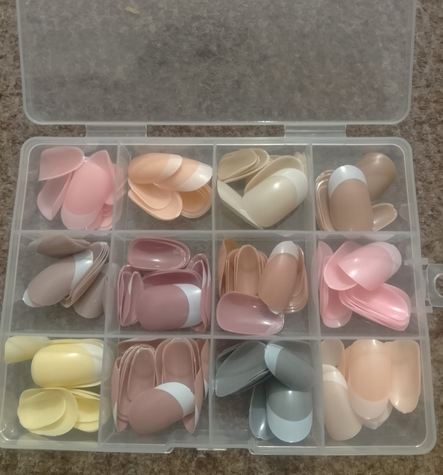 144 Pcs Multicolor Nails Box – Stylish