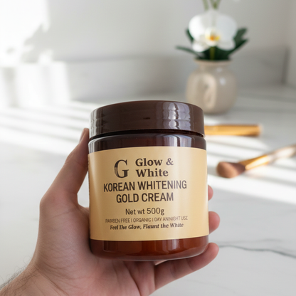 Glow &amp; White Korean Whitening Gold Cream – Radiant &amp; Bright Skin Care