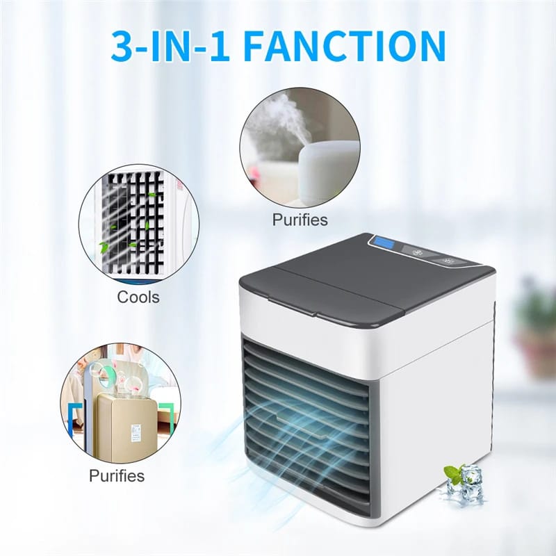 Mini air conditioning cooling fan multifunction usb new household portable air conditioner humidifier strong wind | Portable Fan | portable air cooler (Usb Operated) (Random Color)