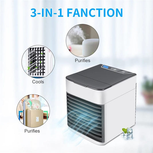 Mini air conditioning cooling fan multifunction usb new household portable air conditioner humidifier strong wind | Portable Fan | portable air cooler (Usb Operated) (Random Color)