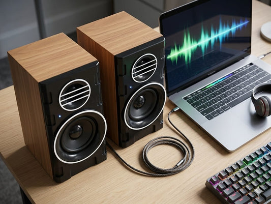 FT-2031 Premium Subwoofer Pair Speakers – High Bass Multimedia USB Speakers
