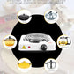 Electric Stove For Cooking - Hot Plate Heat Up In Just 2 mins - Easy to Clean -Metal Body (random color )
