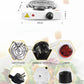 Electric Stove For Cooking - Hot Plate Heat Up In Just 2 mins - Easy to Clean -Metal Body (random color )